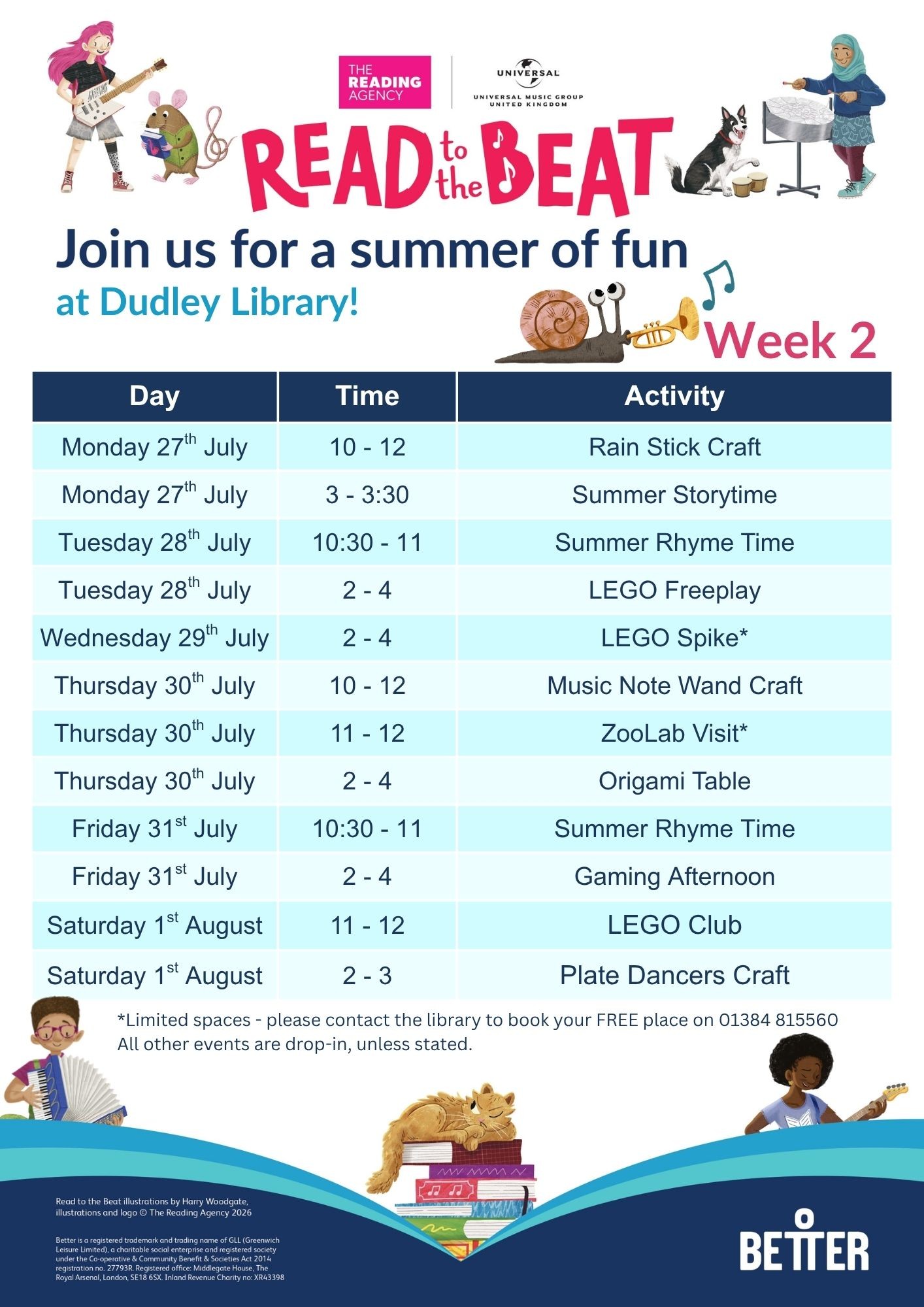 Dudley Library - Summer Reading Challenge 27 July-1 August 2026